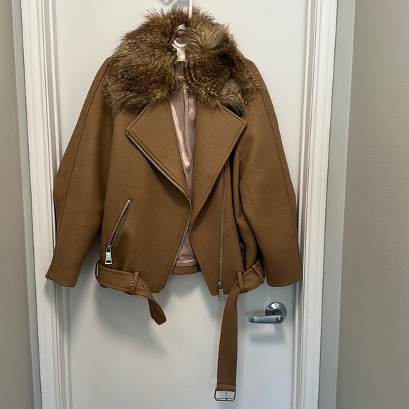 H&M Moto Wool-Blend Jacket - Picture 3 of 11